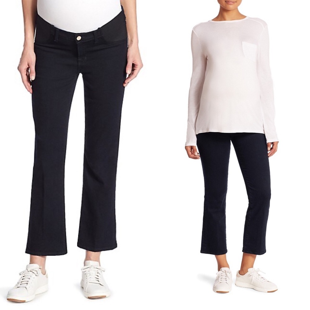 J Brand Mama J Maternity Jeans Selena Bootcut Crop